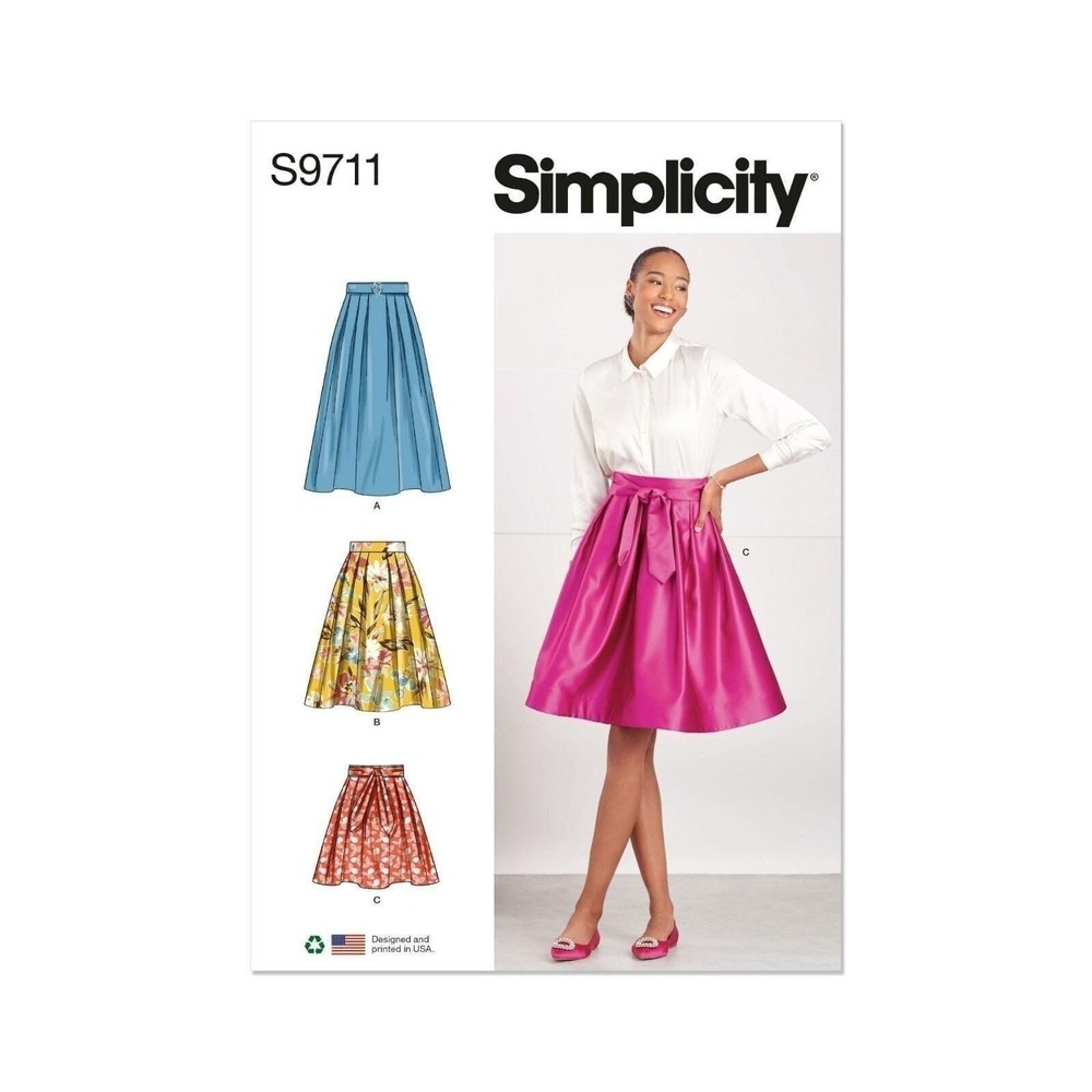 Simplicity‎ Sewing Pattern 9711 R11691 Skirt Misses Size 4-12